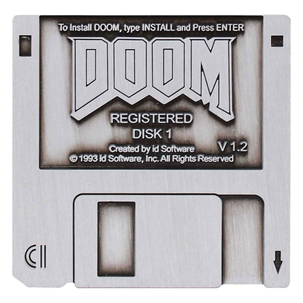 Doom Pin Badge Floppy Disk Limited Edition Pins & Brooches