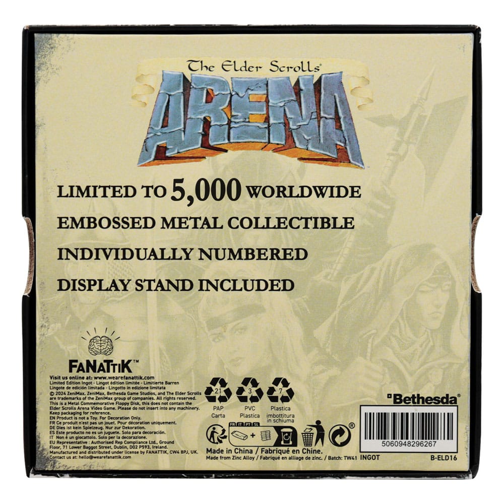 The Elder Scrolls Replica Arena Floppy Disk Limited Edition Replicas