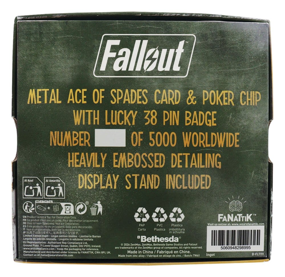 Fallout: New Vegas Replica Lucky 38 Imitation Gold Casino Set Limited Edition