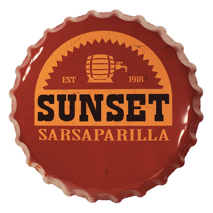 Fallout Tin Sign Sunset Sarsaparilla Bottle Cap