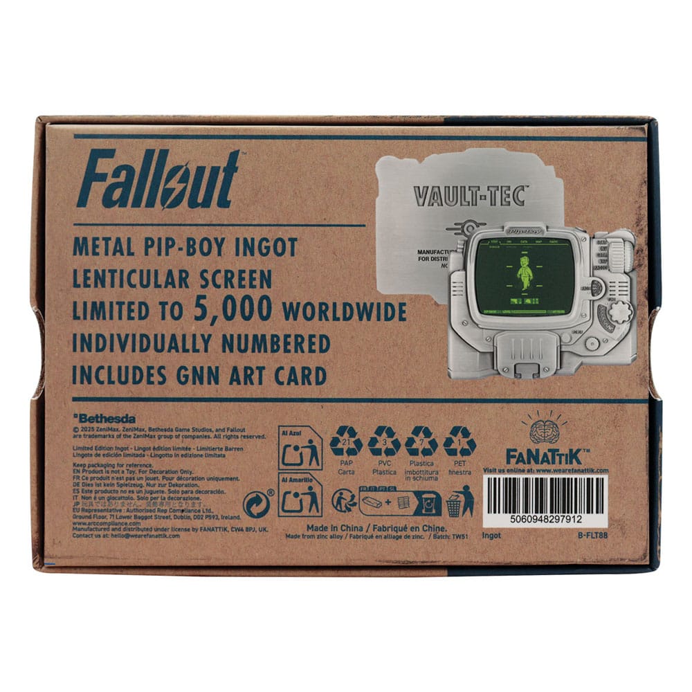 Fallout Collectible Ingot Pip-Boy Limited Edition
