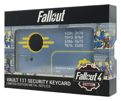 Fallout Replica Security Keycard Vault 111 Limited Edition 11 cm