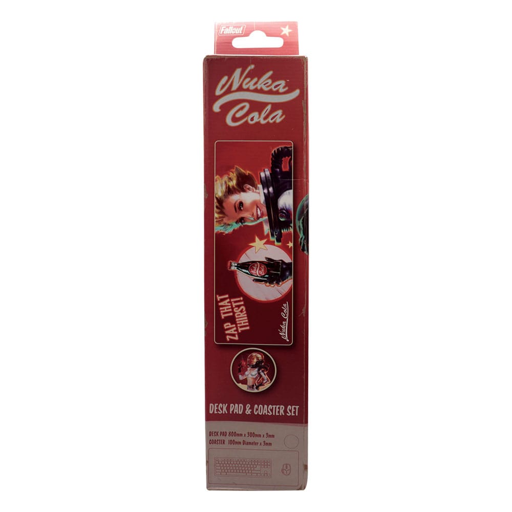 Fallout Desk Pad & Coaster Set Nuka-Cola