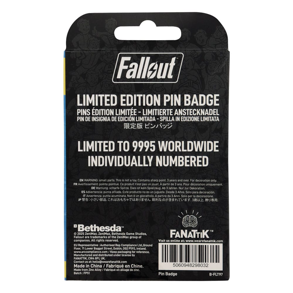 Fallout Pin Badge Charisma Boy Limited Edition