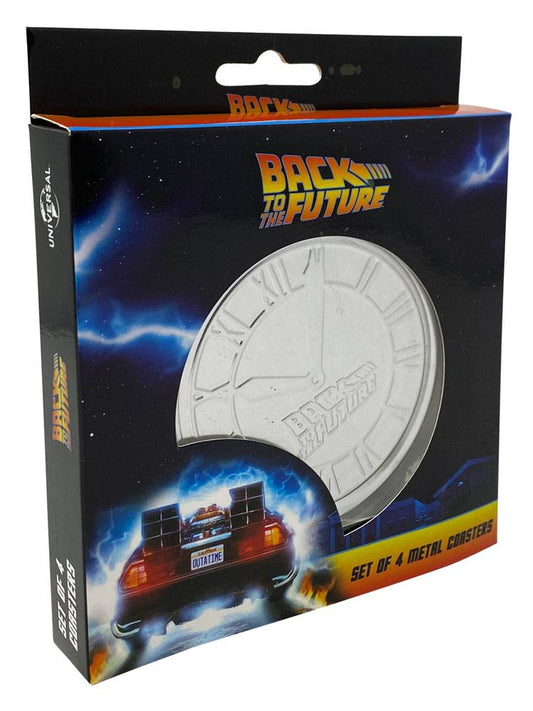 Back to the Future Coaster 4-Pack Glasses & Coasters