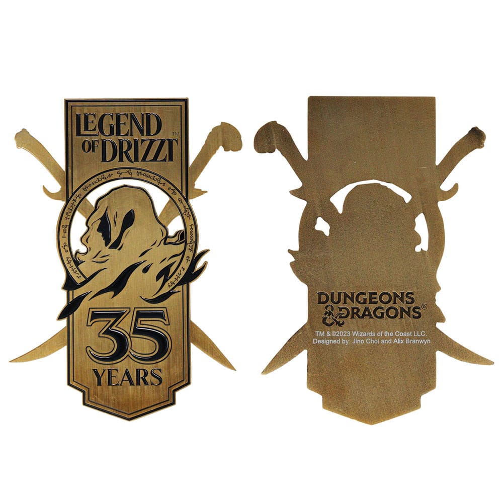 Dungeons & Dragons Metal Card 35th Anniversary Legend of Drizzt Limited Edition Coins