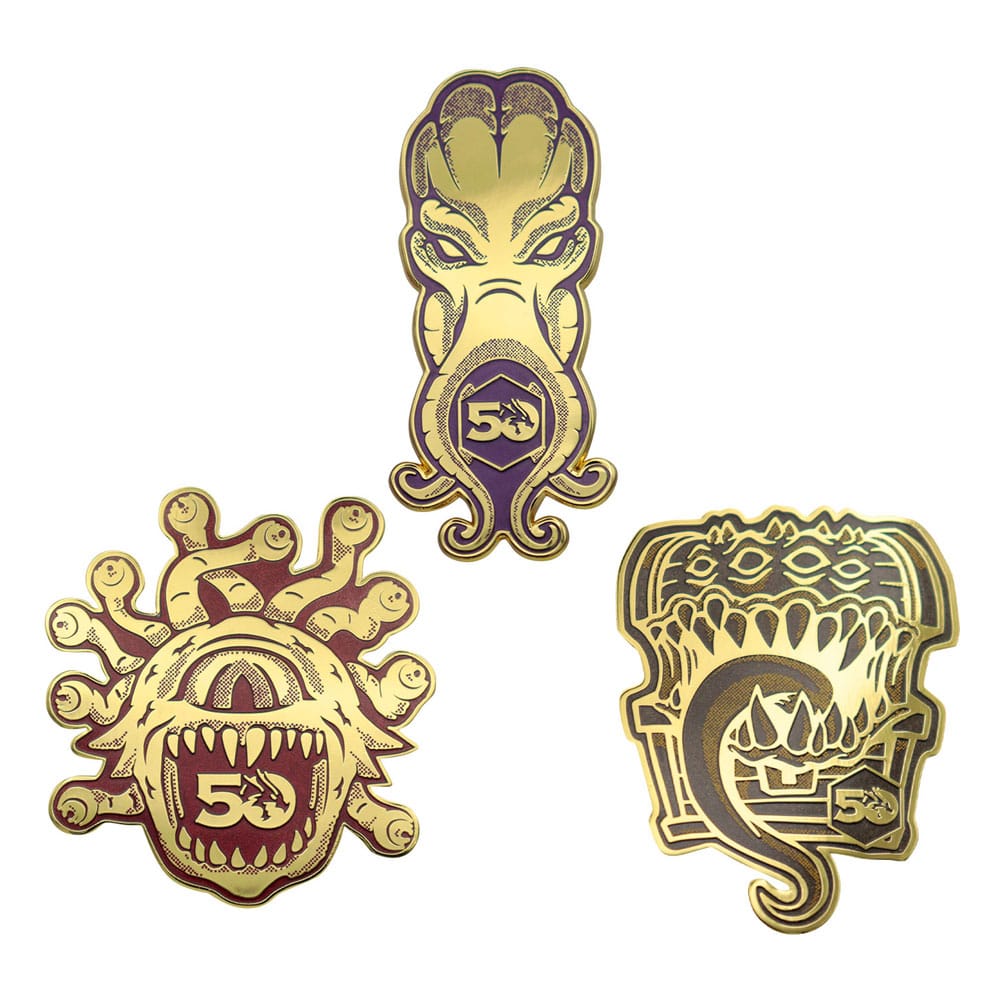 Dungeons & Dragons Pin Badge Set 50th Anniversary Pins & Brooches