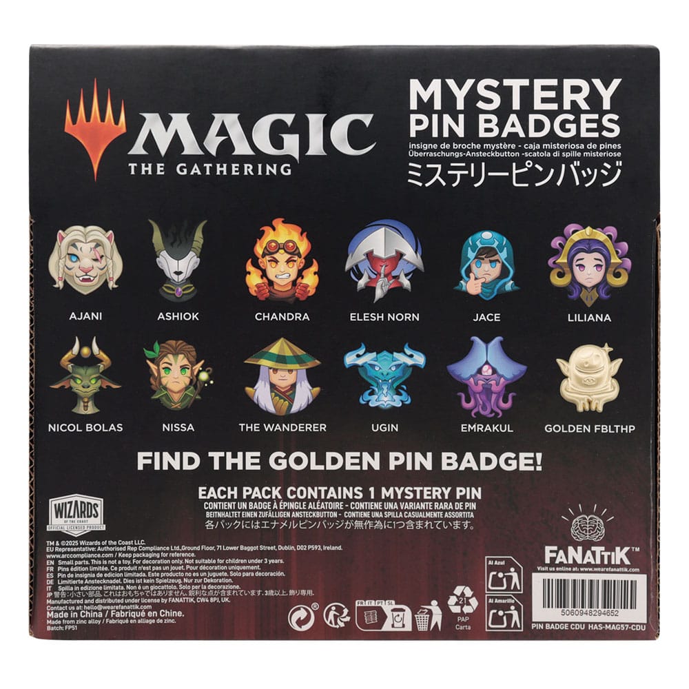 Magic: The Gathering World Pin Badge Mystery Pin Badge Display (12)