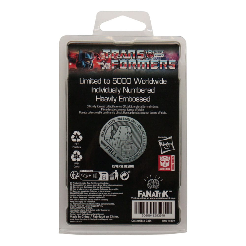 Transformers Collectable Coin 40th Anniversary 4 cm Coins