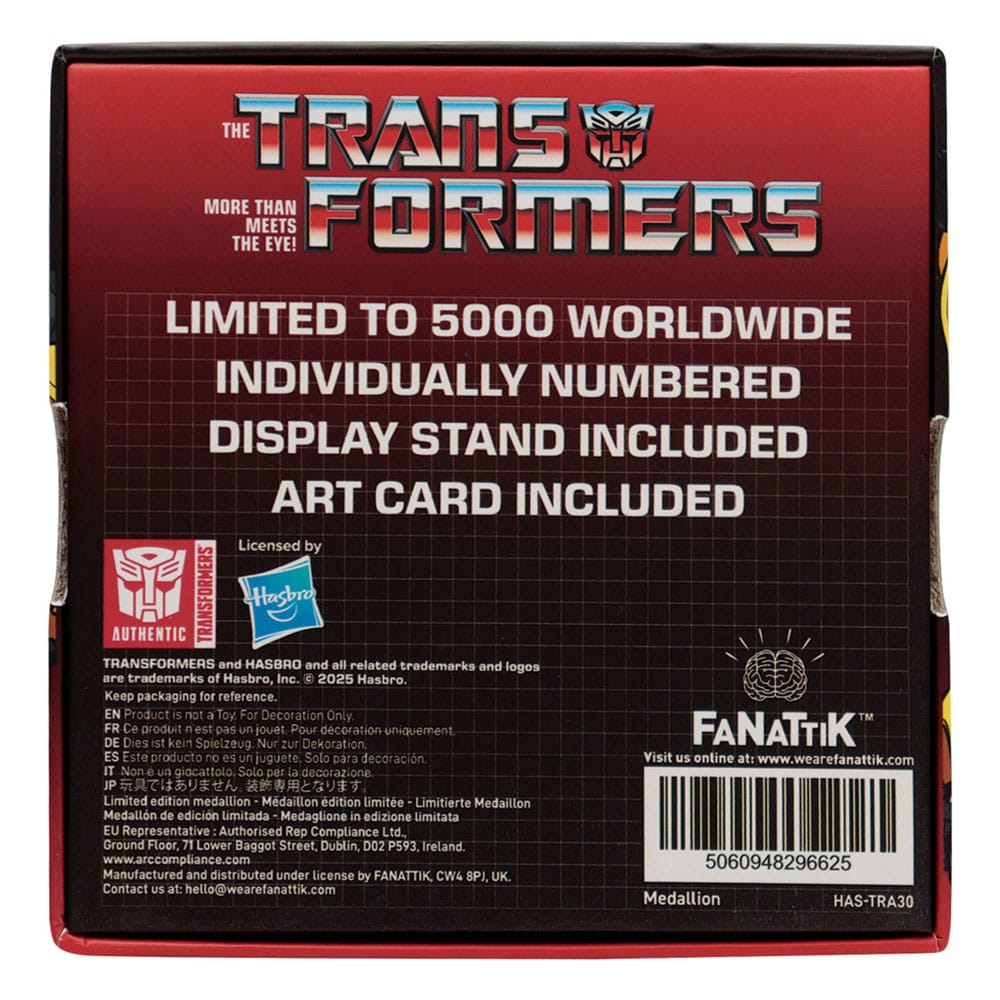 Transformers Generation 1 Medallion Bumblebee Limited Edition