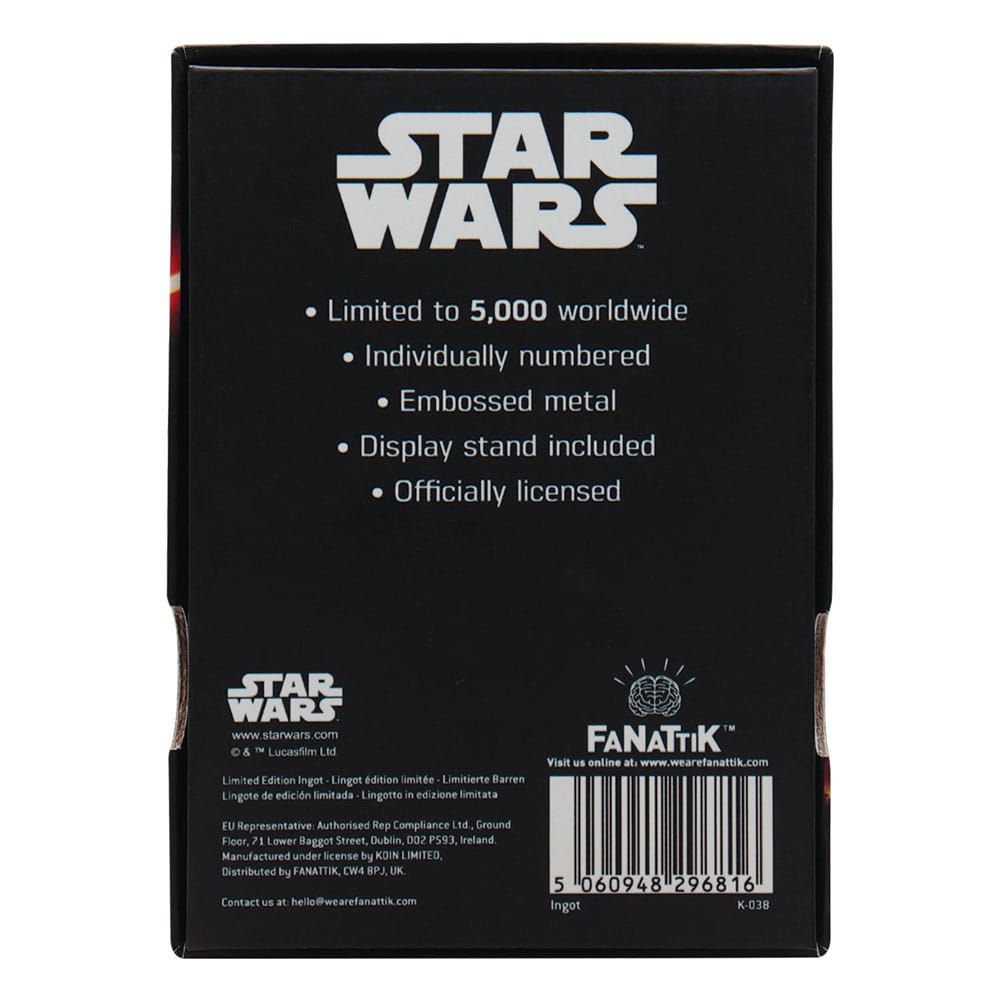 Star Wars Ingot Luke and Vader Limited Edition
