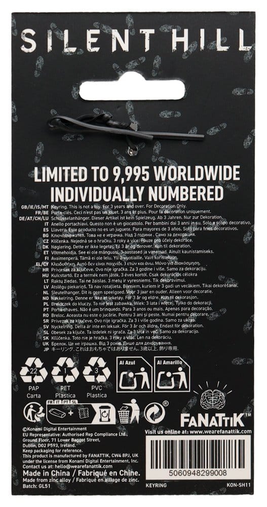 Silent Hill Keychain Keyring Hotel Red Limited Edition