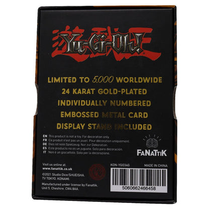 Yu-Gi-Oh! Replica Card Pot of Greed (gold plated)