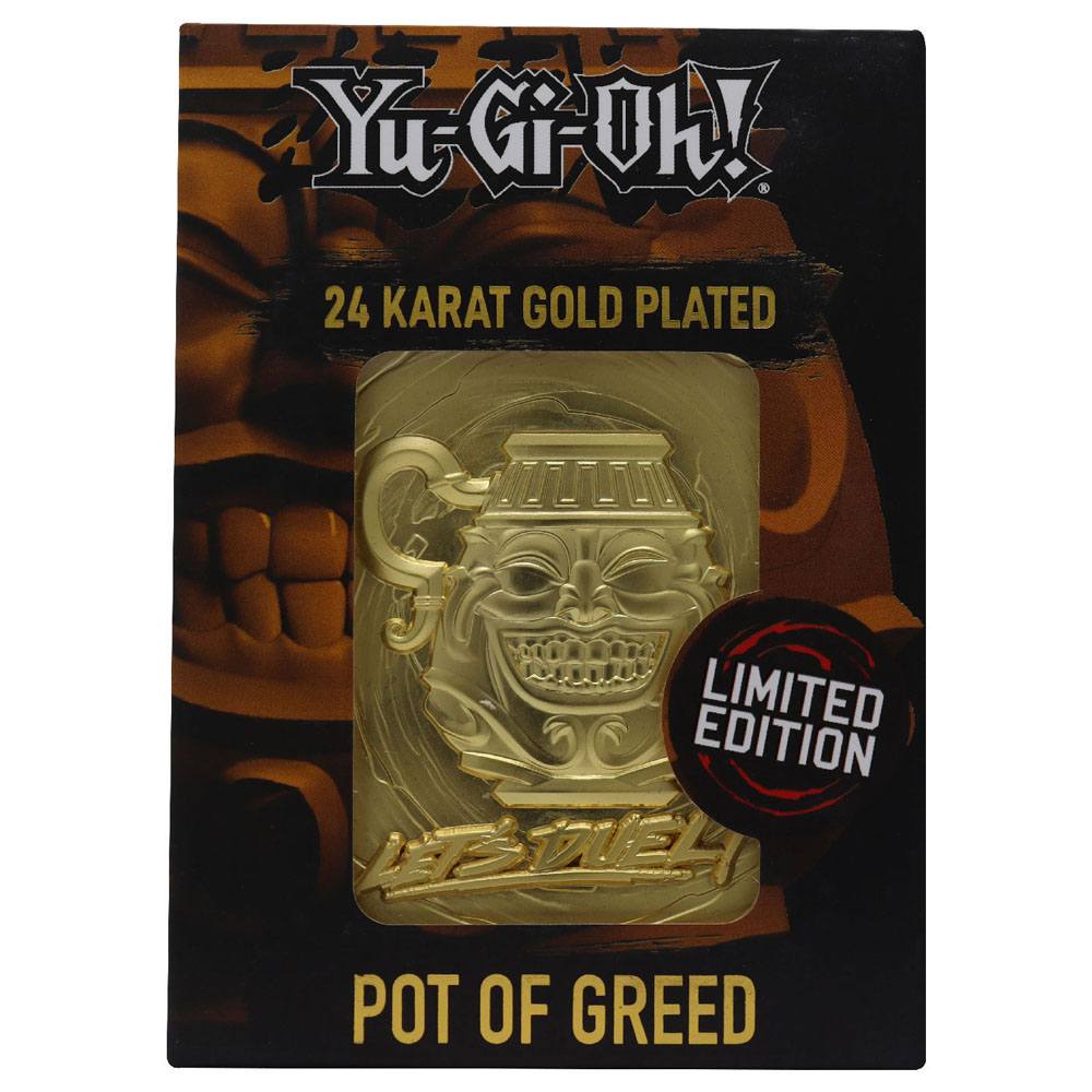 Yu-Gi-Oh! Replica Card Pot of Greed (gold plated) Replicas