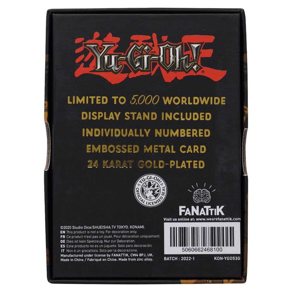 Yu-Gi-Oh! Replica Card Celtic Guardian (gold plated)