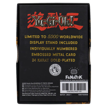Yu-Gi-Oh! Replica Card Celtic Guardian (gold plated)