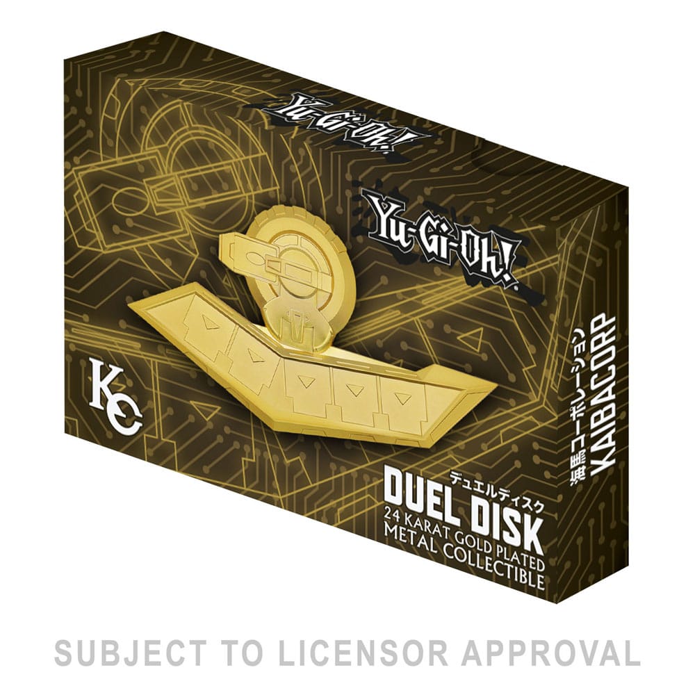 Yu-Gi-Oh! 24K Gold Plated Duel Disk Mini Replica 18 cm Replicas