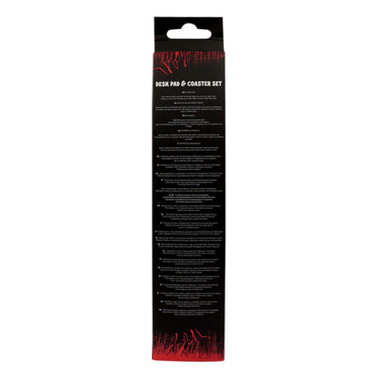 Stranger Things Desk Pad & Coaster Set Hellfire Club