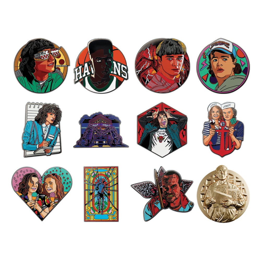 Stranger Things World Pin Badge Display Mystery Pin Badge (12) Pins & Brooches
