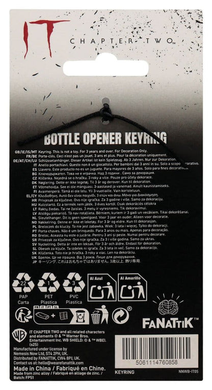 It Chapter Two Bottle Opener Pennywise Keyring