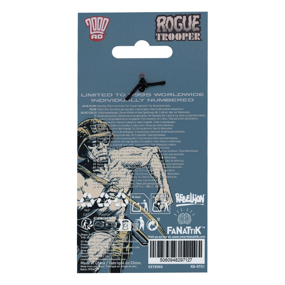 2000 AD Keychain Rogue Trooper Limited Edition Keyrings