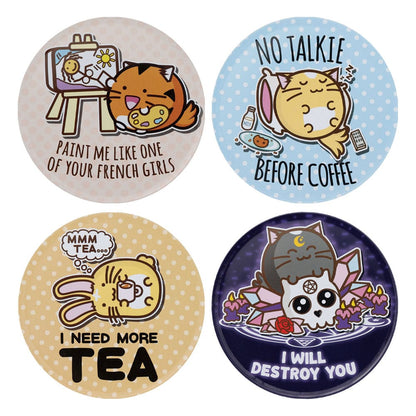 Fuzzballs Coaster 4-Pack