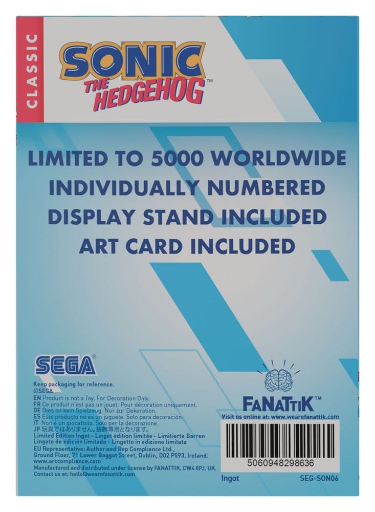Sonic - The Hedgehog Ingot Limited Edition