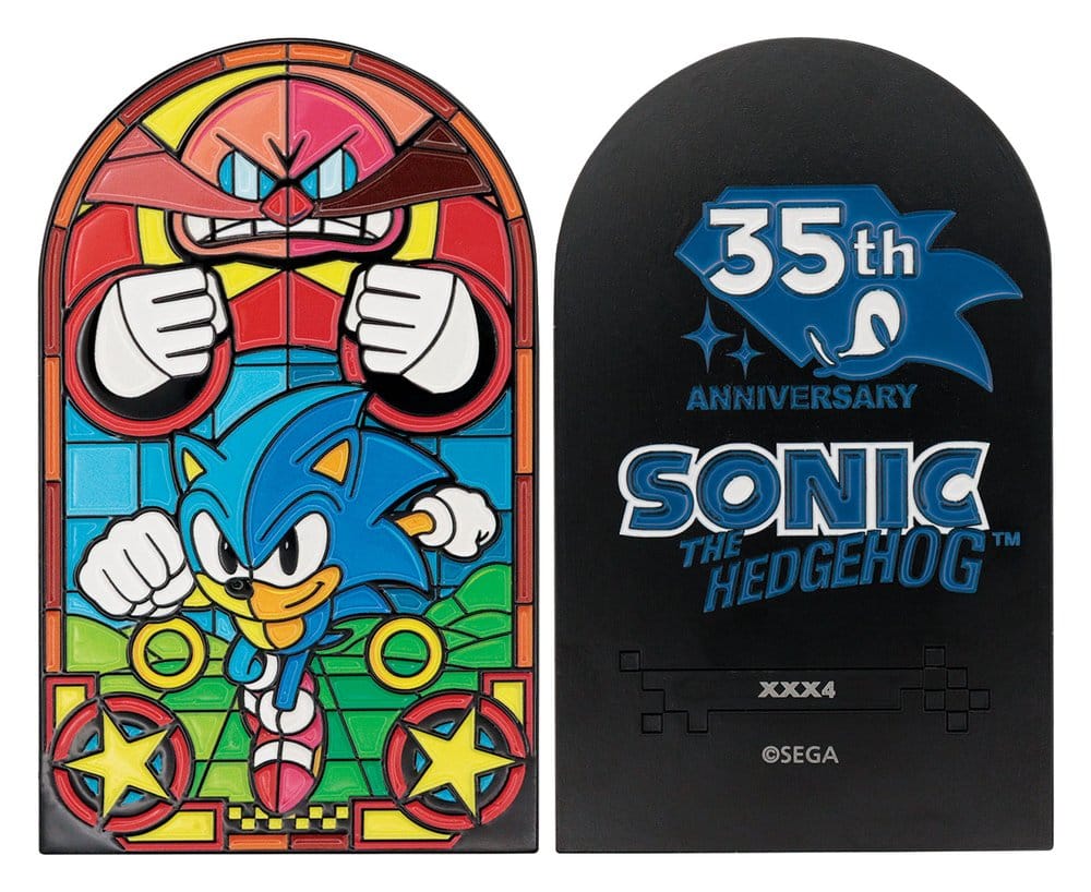 Sonic The Hedgehog Ingot Stained Glass Window Style 60 cm