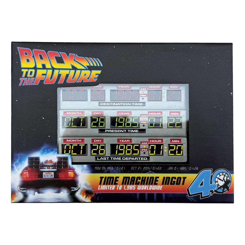 Back To The Future Ingot 40th Anniversary Time Circuits Limited Edition
