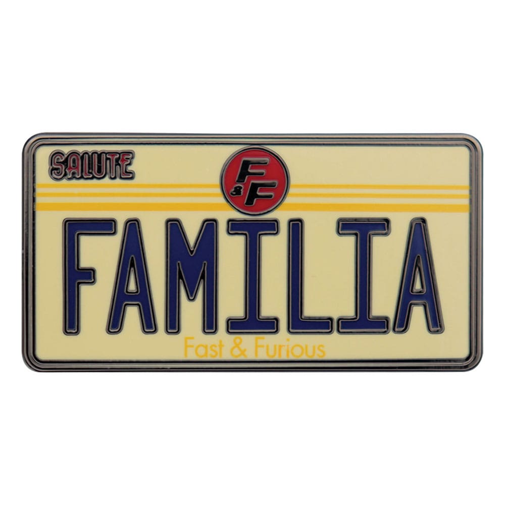 Fast & Furious Pin Badge Familia License Plate