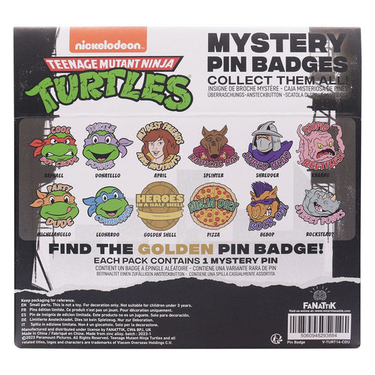 Teenage Mutant Ninja Turtles World Pin Badge Display (12) Pins & Brooches