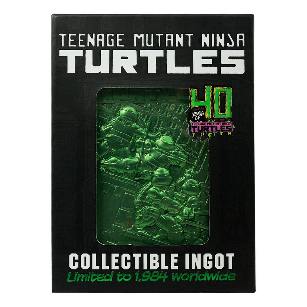 Teenage Mutant Ninja Turtles Ingot 40th Anniversary Green Limited Edition Coins