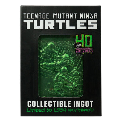 Teenage Mutant Ninja Turtles Ingot 40th Anniversary Green Limited Edition Coins