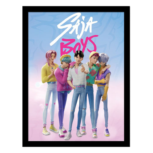 KPop Demon Hunters Collector Print Framed Poster Saja Boys Posters & Wallscrolls