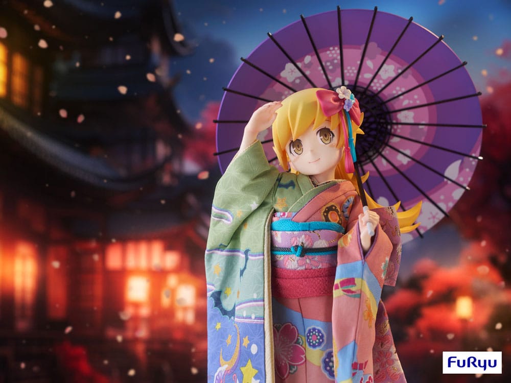Monogatari PVC Statue 1/4 Shinobu Oshino Japanese Doll 42 cm Statues
