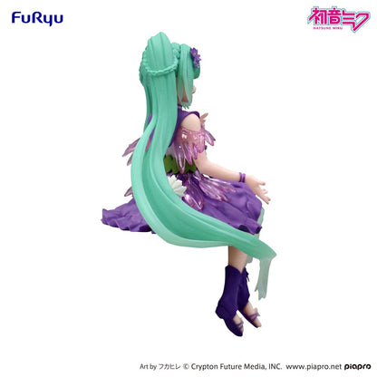 Hatsune Miku Noodle Stopper PVC Statue Flower Fairy Cosmos Purple Color Ver. 14 cm Statues