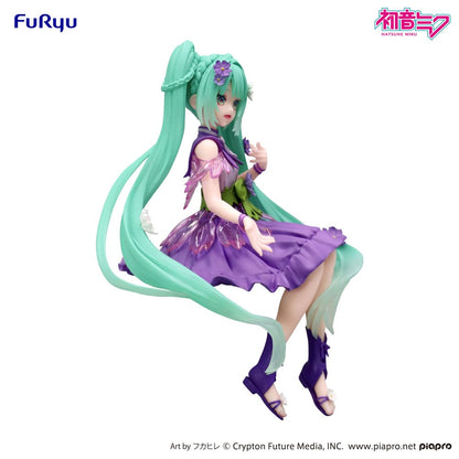 Hatsune Miku Noodle Stopper PVC Statue Flower Fairy Cosmos Purple Color Ver. 14 cm Statues