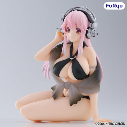 Super Sonico Noodle Stopper PVC Statue Super Sonico Swimsuit Black Color Ver. 10 cm
