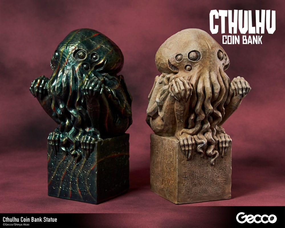 H.P. Lovecraft Cthulhu Mythos Coin Bank Statue Cthulhu (Original Color) 24 cm