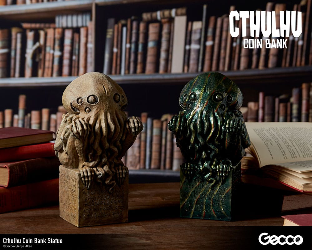 H.P. Lovecraft Cthulhu Mythos Coin Bank Statue Cthulhu (Stone Color) 24 cm