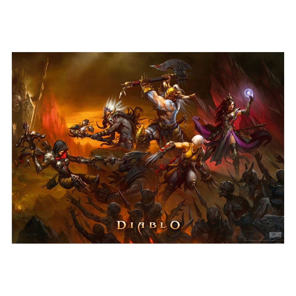 Diablo Gaming Puzzle Heroes Battle (1000 pieces) Puzzles