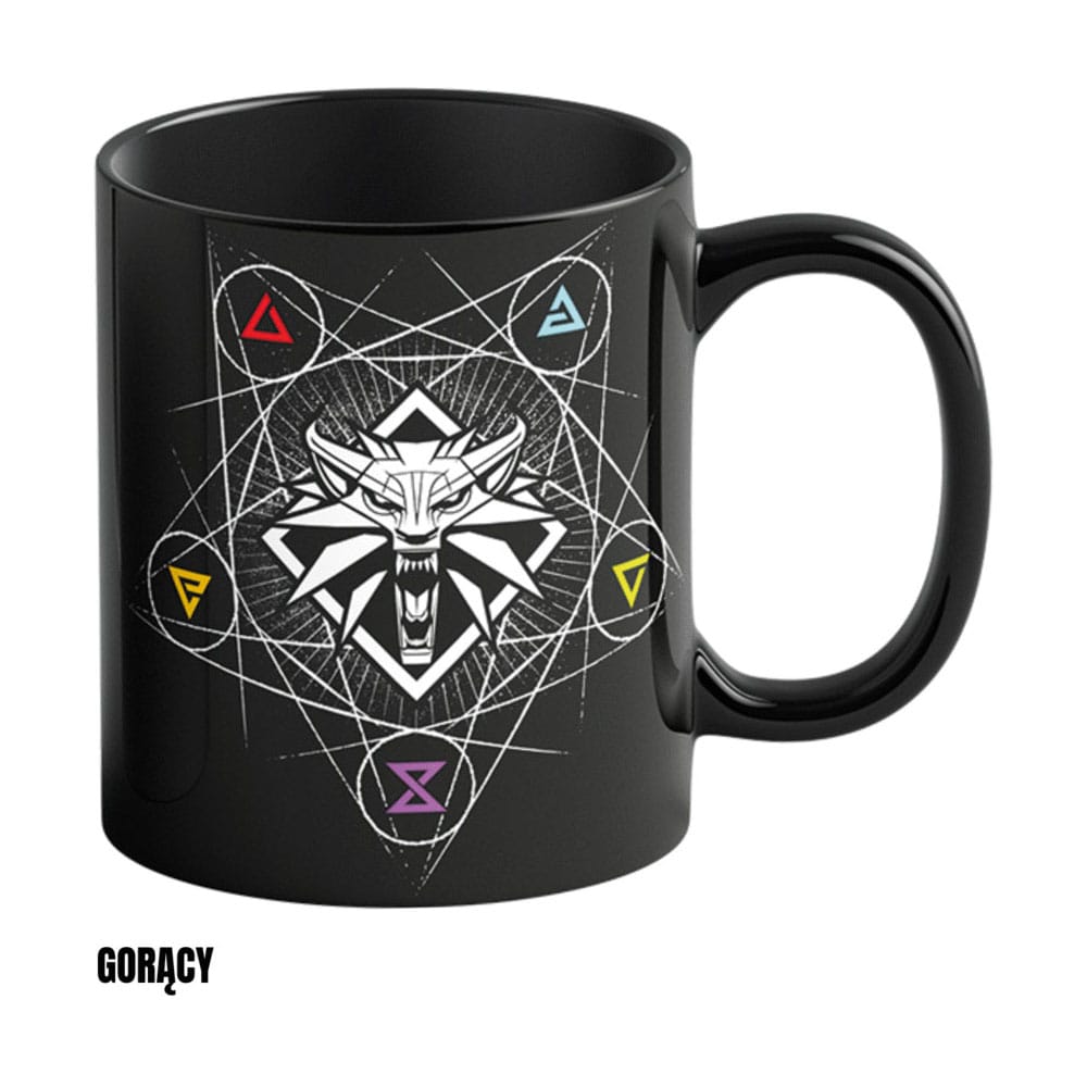 The Witcher III: Wild Hunt Heat Change Mug Witcher Signs 480 ml