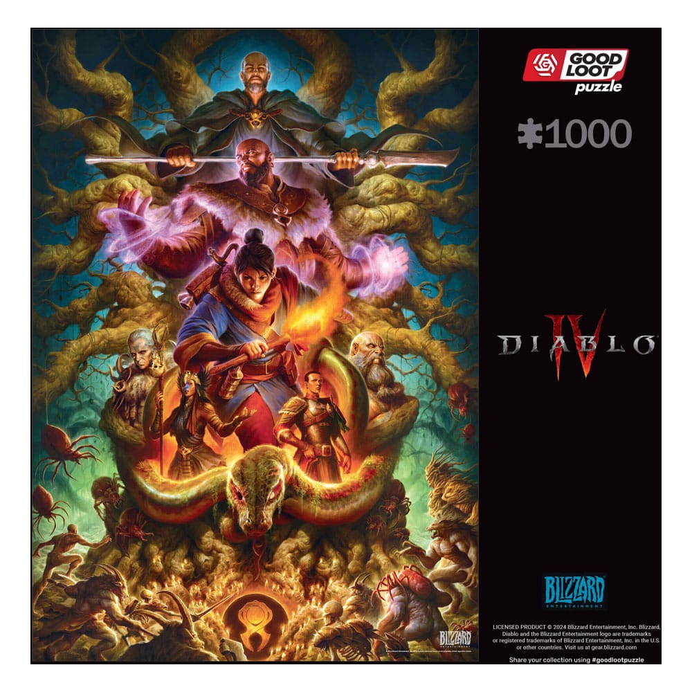 Diablo IV Gaming Puzzle Horadrim (1000 pieces) Puzzles