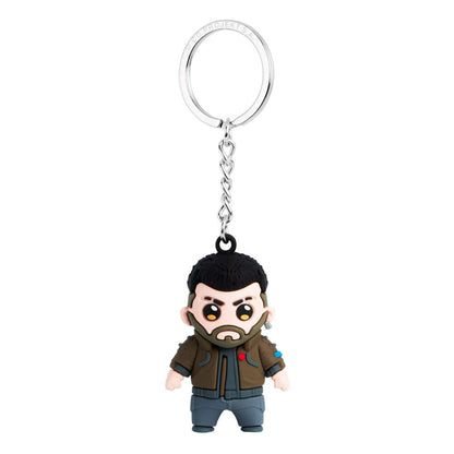 Cyberpunk 2077 Vinyl Keychain V-Male Keyrings