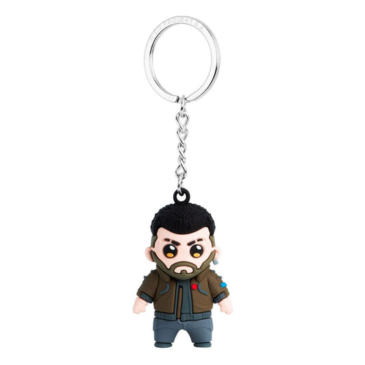 Cyberpunk 2077 Vinyl Keychain V-Male Keyrings