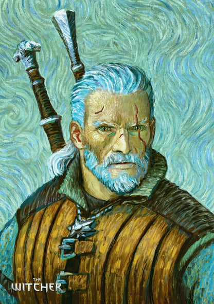 The Witcher III: Wild Hunt Game Art Chronicles Puzzle Geralt inspired by Vincent van Gogh (1000 pieces) Puzzles