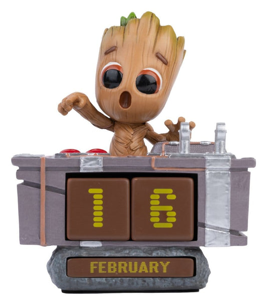 Marvel 3D Perpetual Calendar Groot Death Button 12 cm