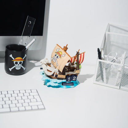 One Piece 3D perpetual Calendar Going Merry