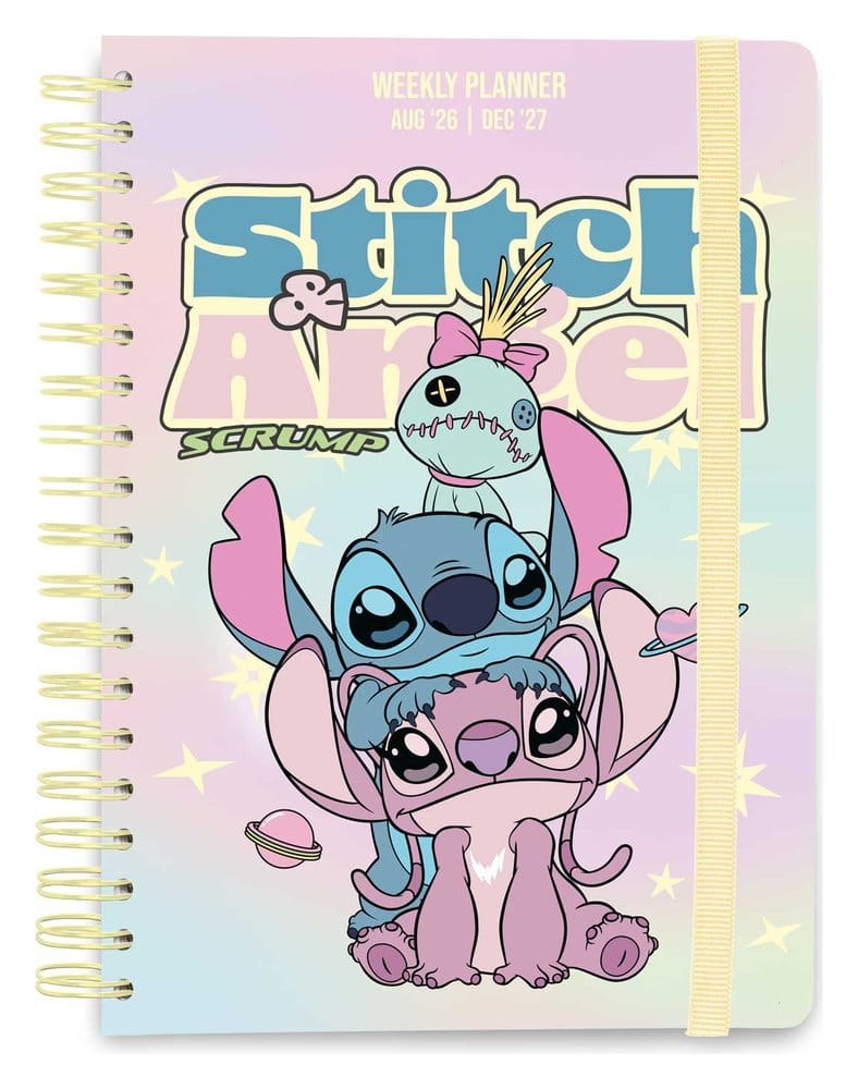 Disney School Diary weekly planner 2026/2027 Stitch and Angel A5