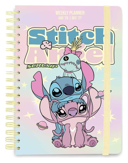 Disney School Diary weekly planner 2026/2027 Stitch and Angel A5